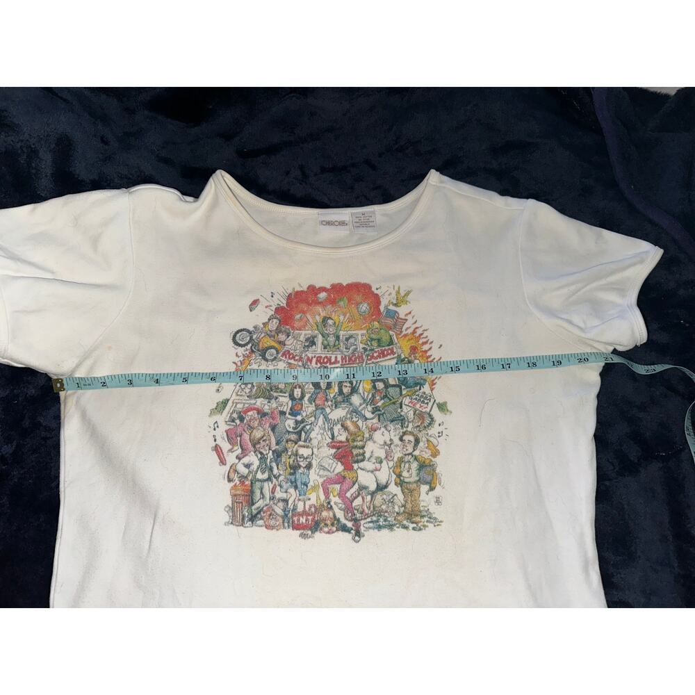 VINTAGE 80's RAMONES ROCK N ROLL HIGH SCHOOL TEE